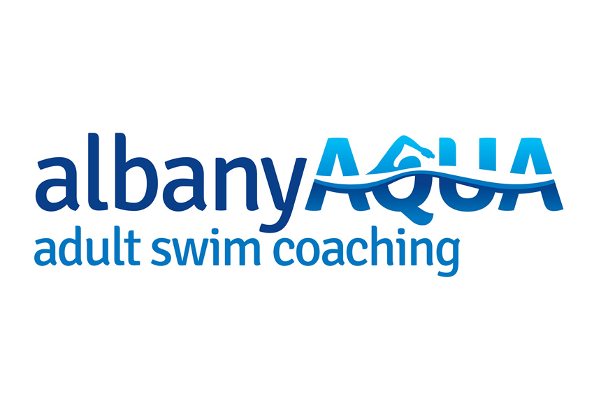 Albany Aqua, logo and style guide for adult swim coaching in Albany, Western Australia.