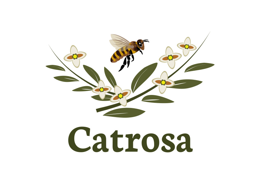 Catrosa Honey, logo design for local farm selling honey, Albany WA.