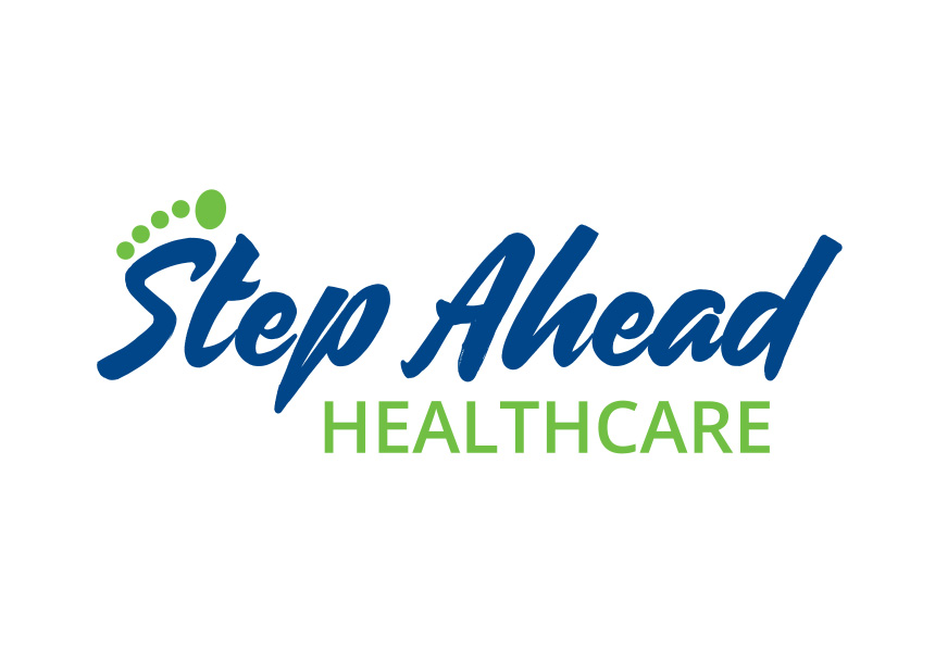 Step Ahead, logo for podiatry healthcare in Albany, Wa.