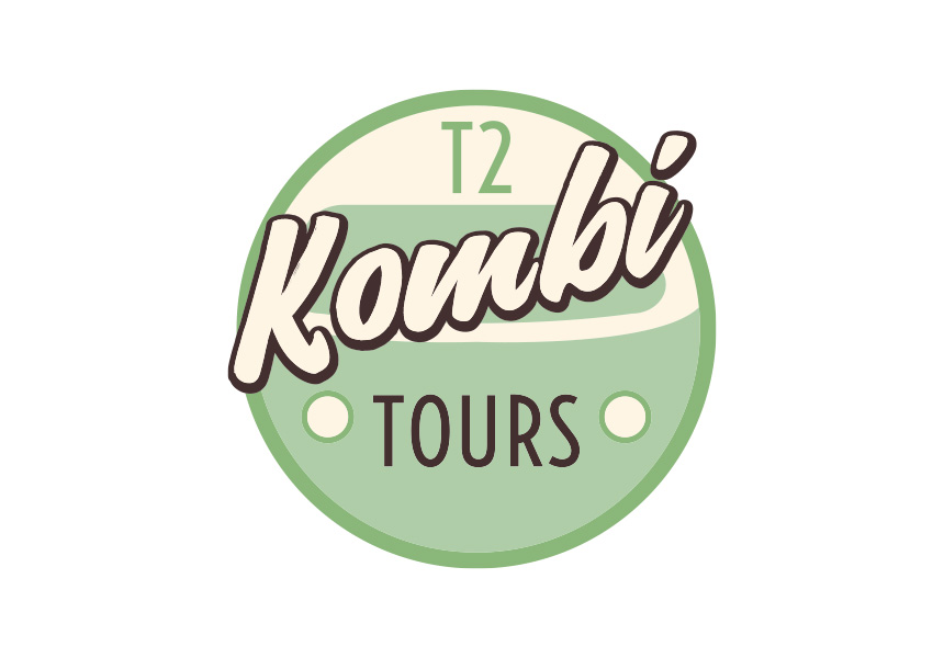 T2 Kombi Tours, logo design for classic car rental.